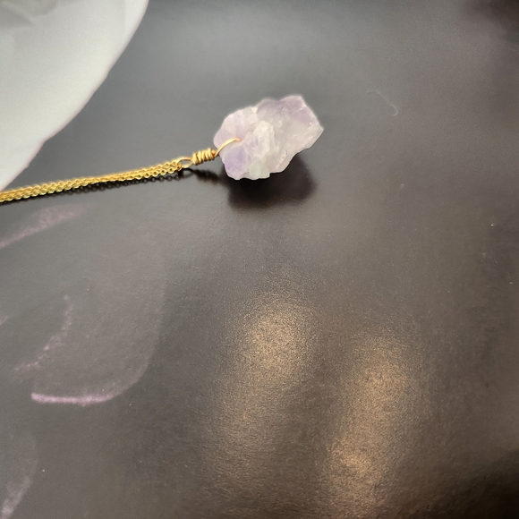 🍍🍋🏖New, 18k goldAmethyst necklace - Picture 4 of 5